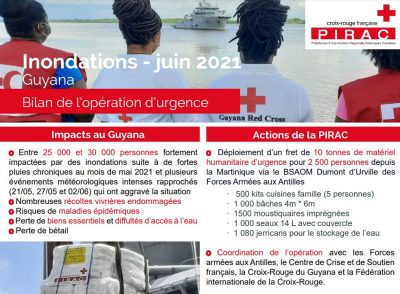 Inondations au Guyana : bilan de l’opération d’urgence