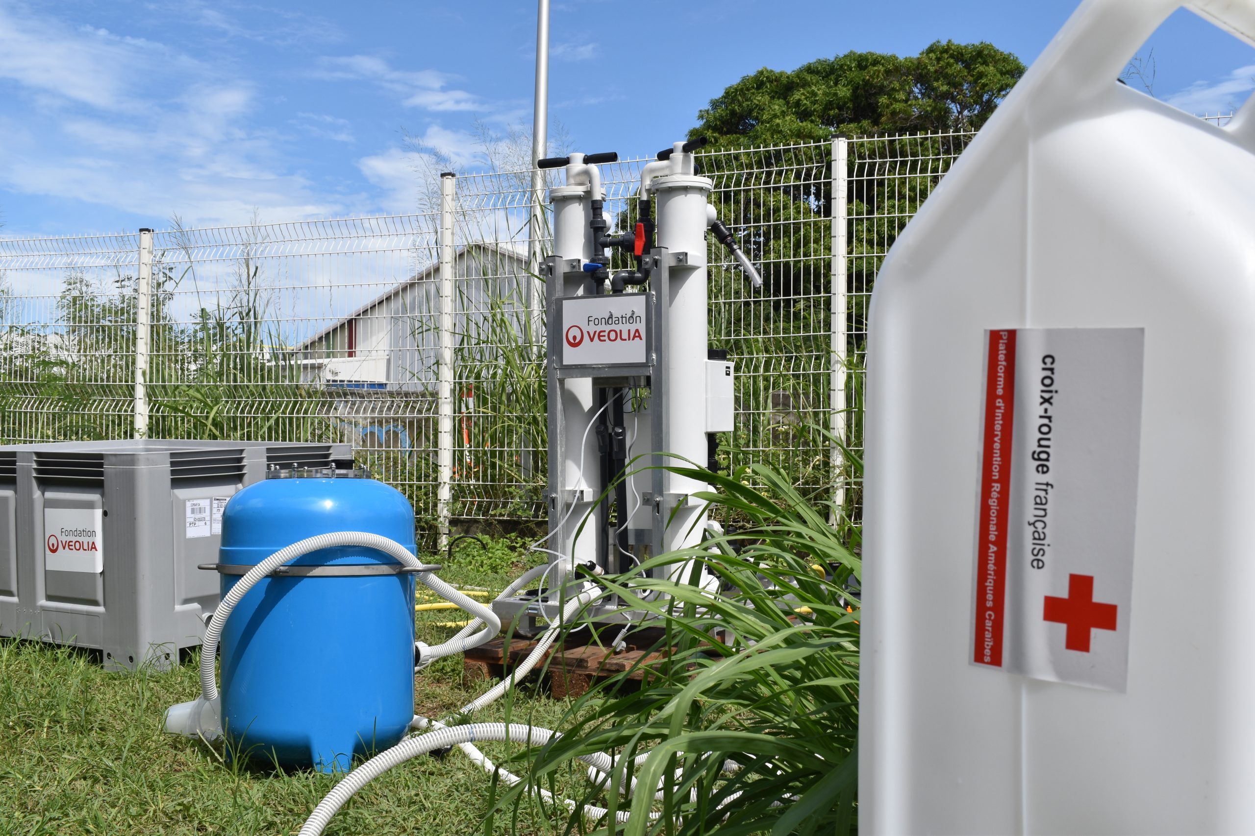 Station mobile traitement eau de Véolia