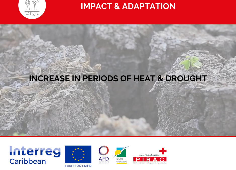 Climate change : increase in periods of heat & droughts