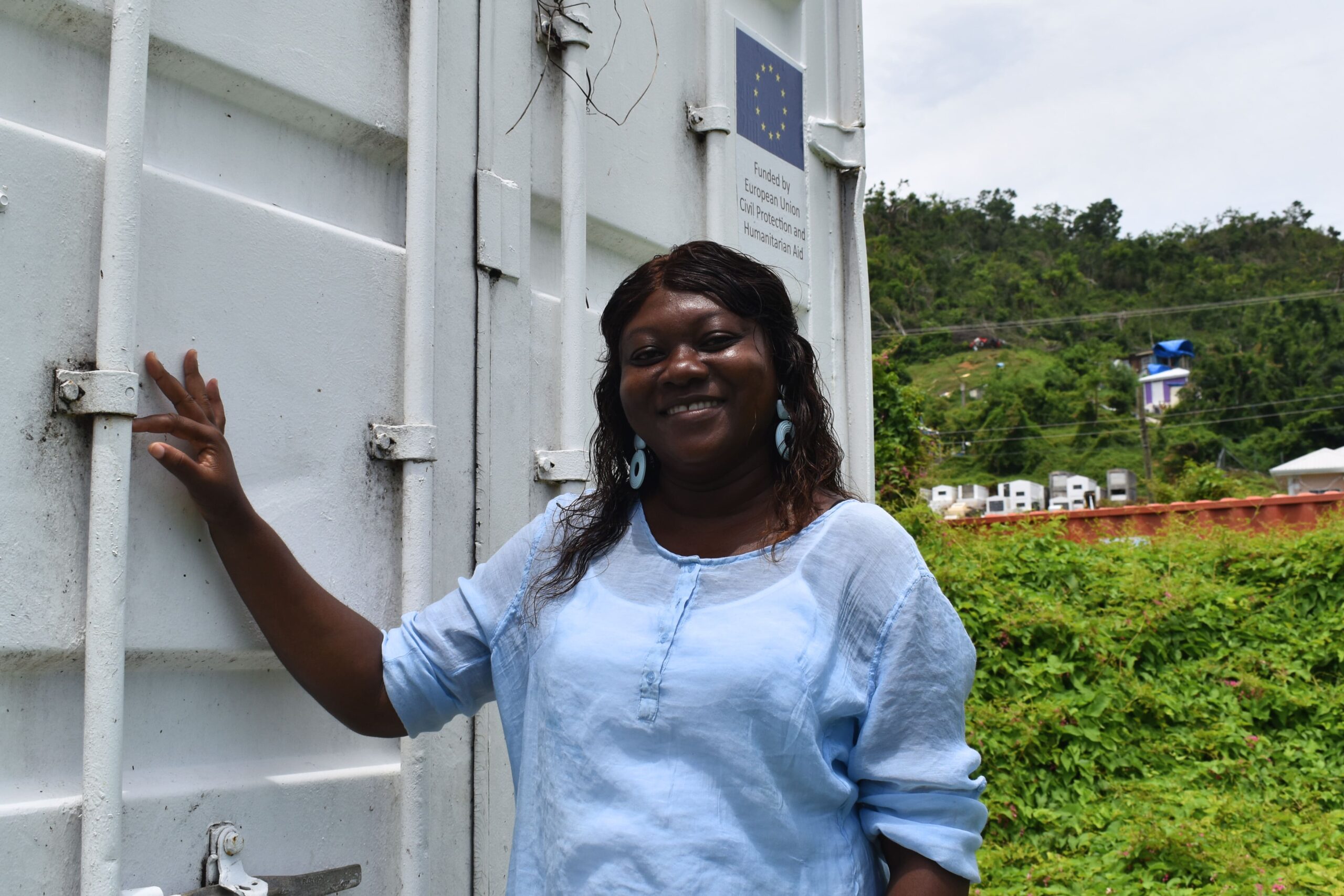 Chadlyn, volontaire pour la Croix-Rouge de Grenade à Carriacou depuis plusieurs années.<br />
