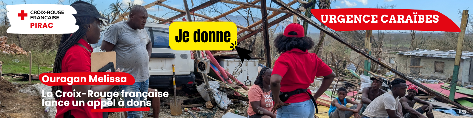 Appel à dons ouragan melissa